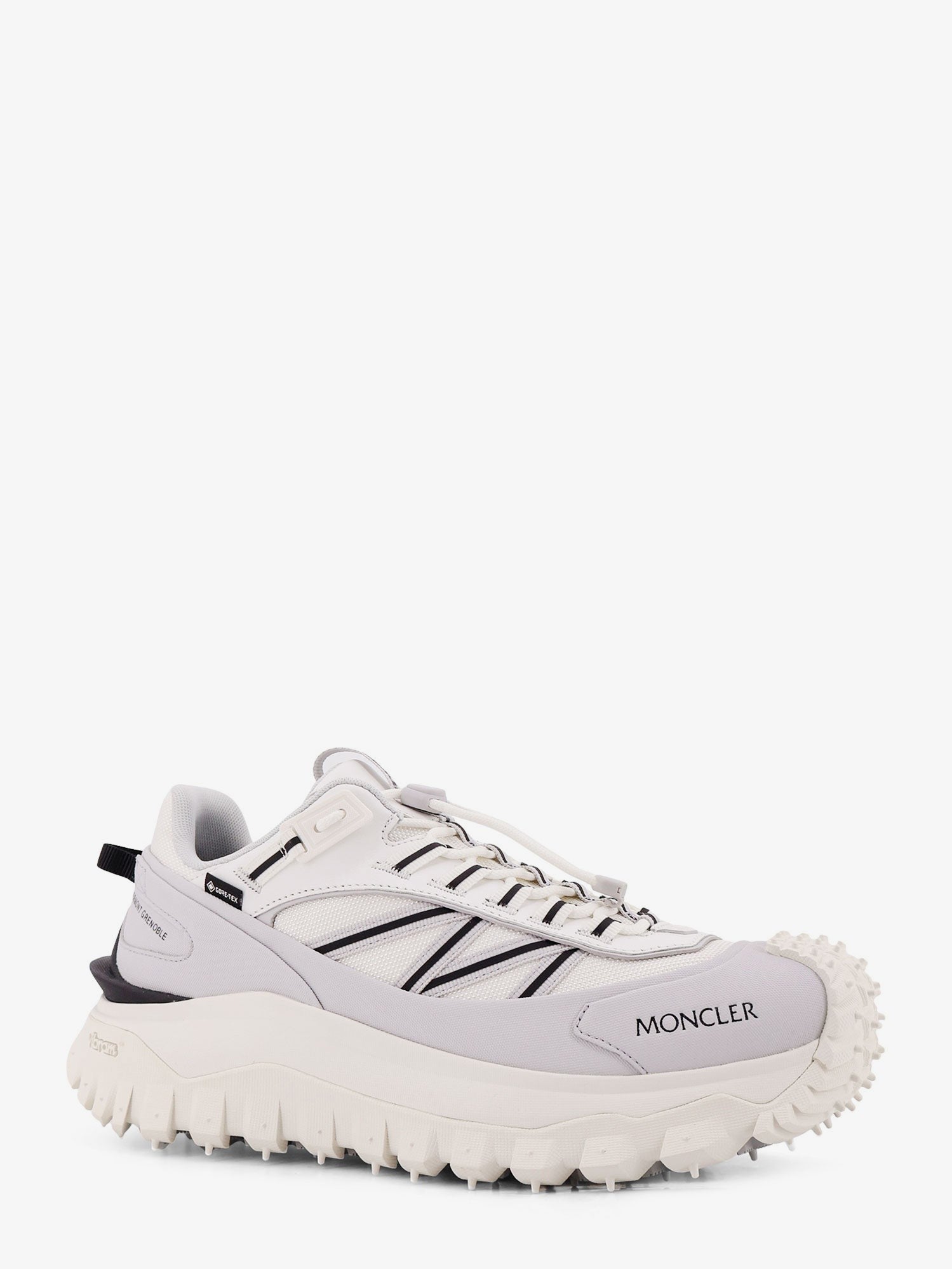 Moncler Men's Trailgrip Gtx Leather and Ripstop Sneakers White