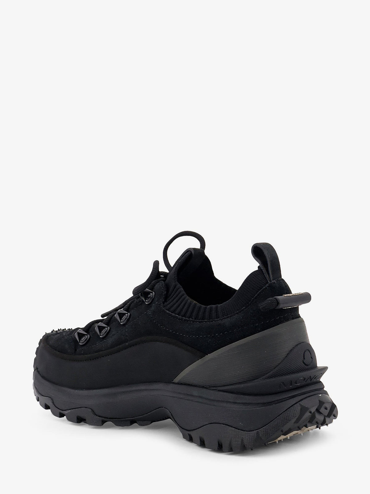 Moncler Women's Trailgrip Lite3 Nubuck and Suede Sneakers Beige, view 3