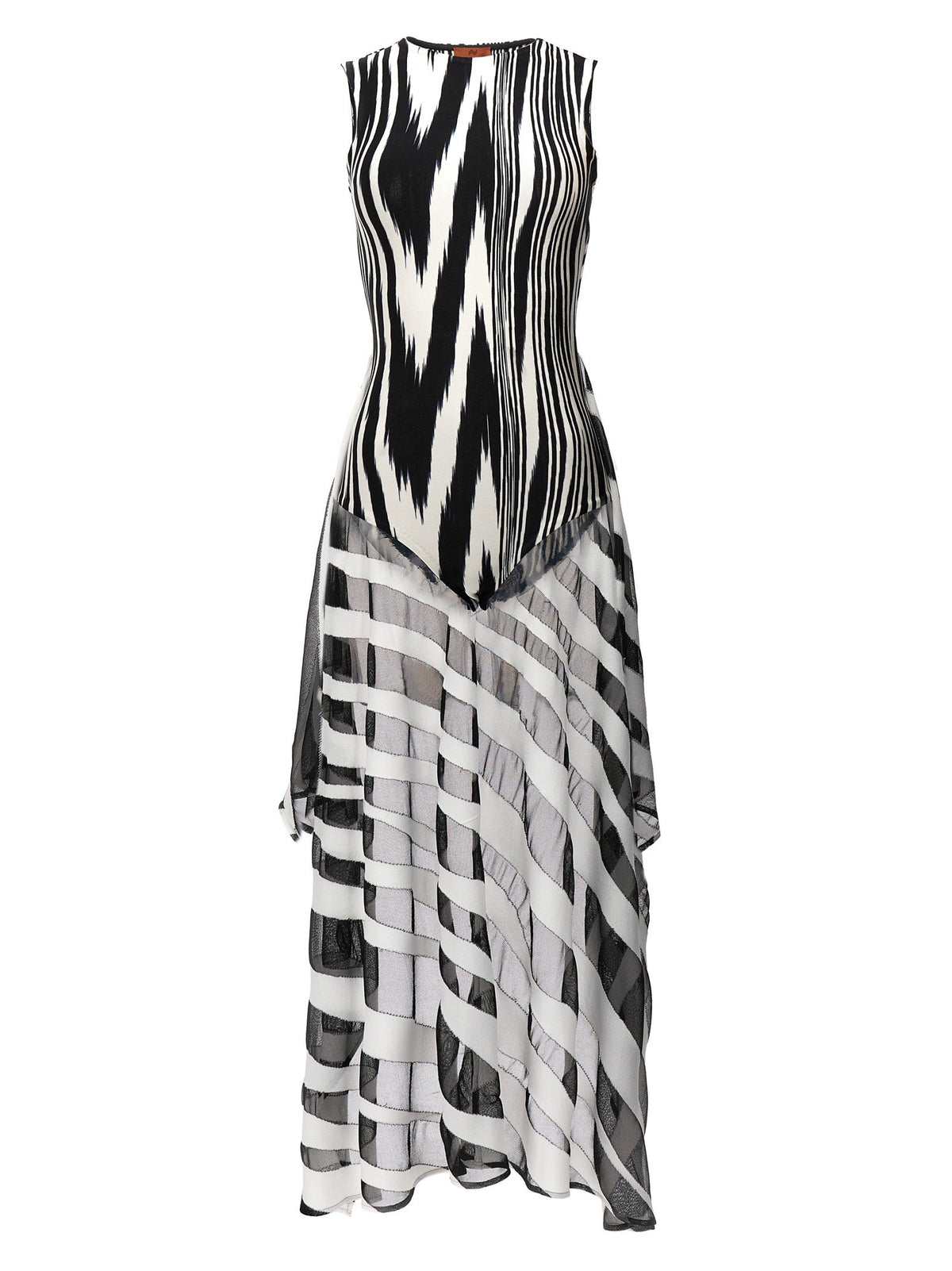 Missoni Tray Patterned Bodysuit White