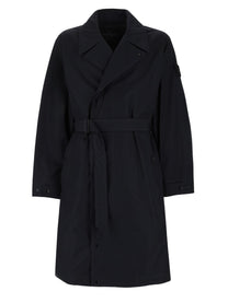 Stone Island Men's Trench Con Cintura Black