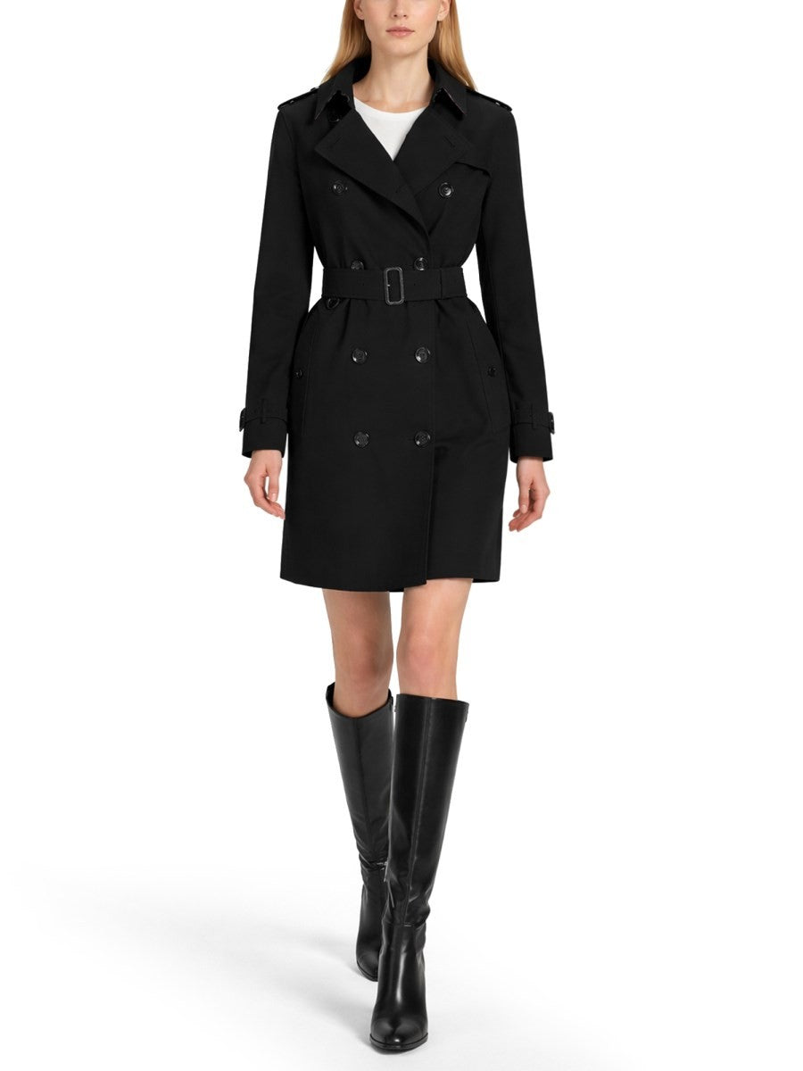 Burberry Women's Trench Doppiopetto Kensington Black