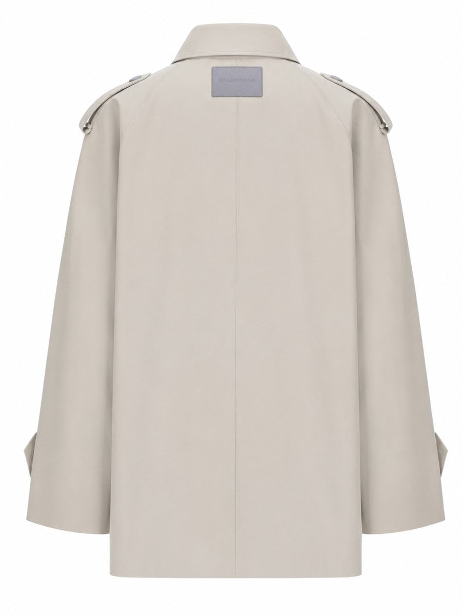 Balenciaga Women's Trench Doppiopetto Beige