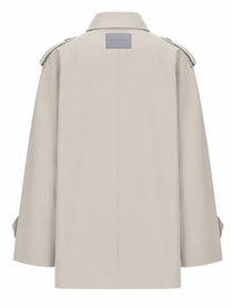 Balenciaga Women's Trench Doppiopetto Beige