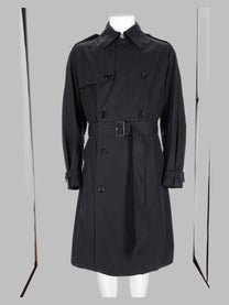 BOSS Men's Trench Idrorepellente in Twill Di Cotone Blue