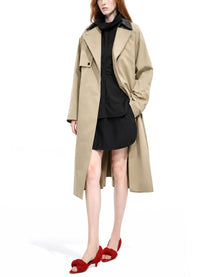 Bottega Veneta Women's Trench in Cotone Beige