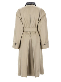 Bottega Veneta Women's Trench in Cotone Beige