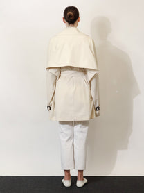 Toteme Women's Washed Cotton Stone Trench Coat Beige