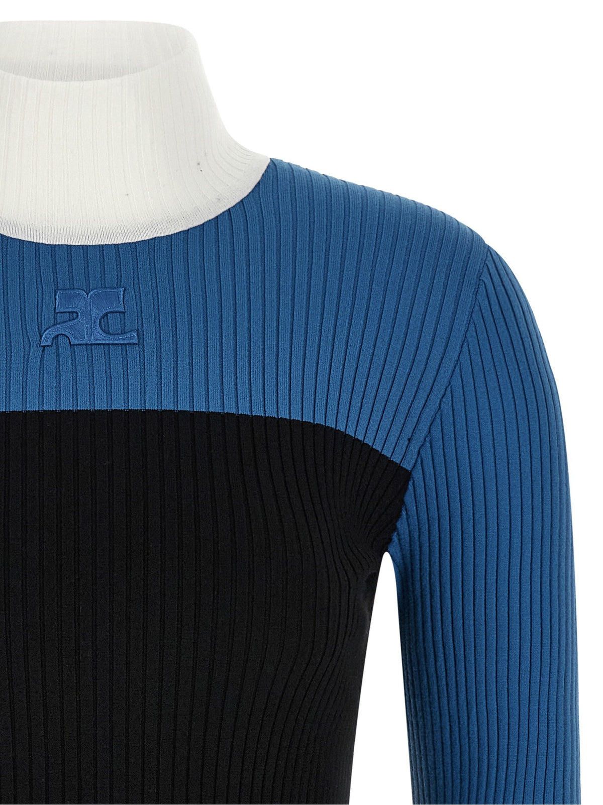 courrèges Tricolor Jersey Gold
