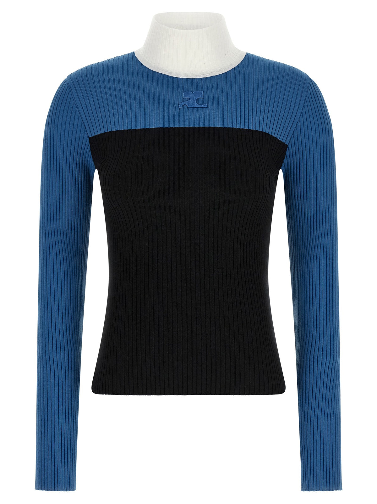 courrèges Tricolor Jersey Gold