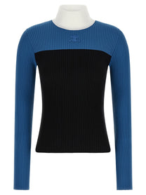 courrèges Tricolor Jersey Gold
