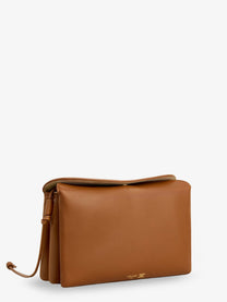 Celine Women's Trio Leather Crossbody Bag Beige, view 3