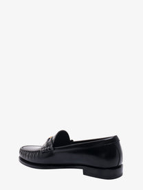 Celine Men's Triomphe Leather Loafers Black
