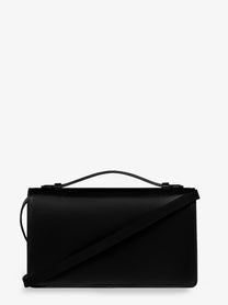 Celine Women's Triomphe Leather Crossbody Bag Black