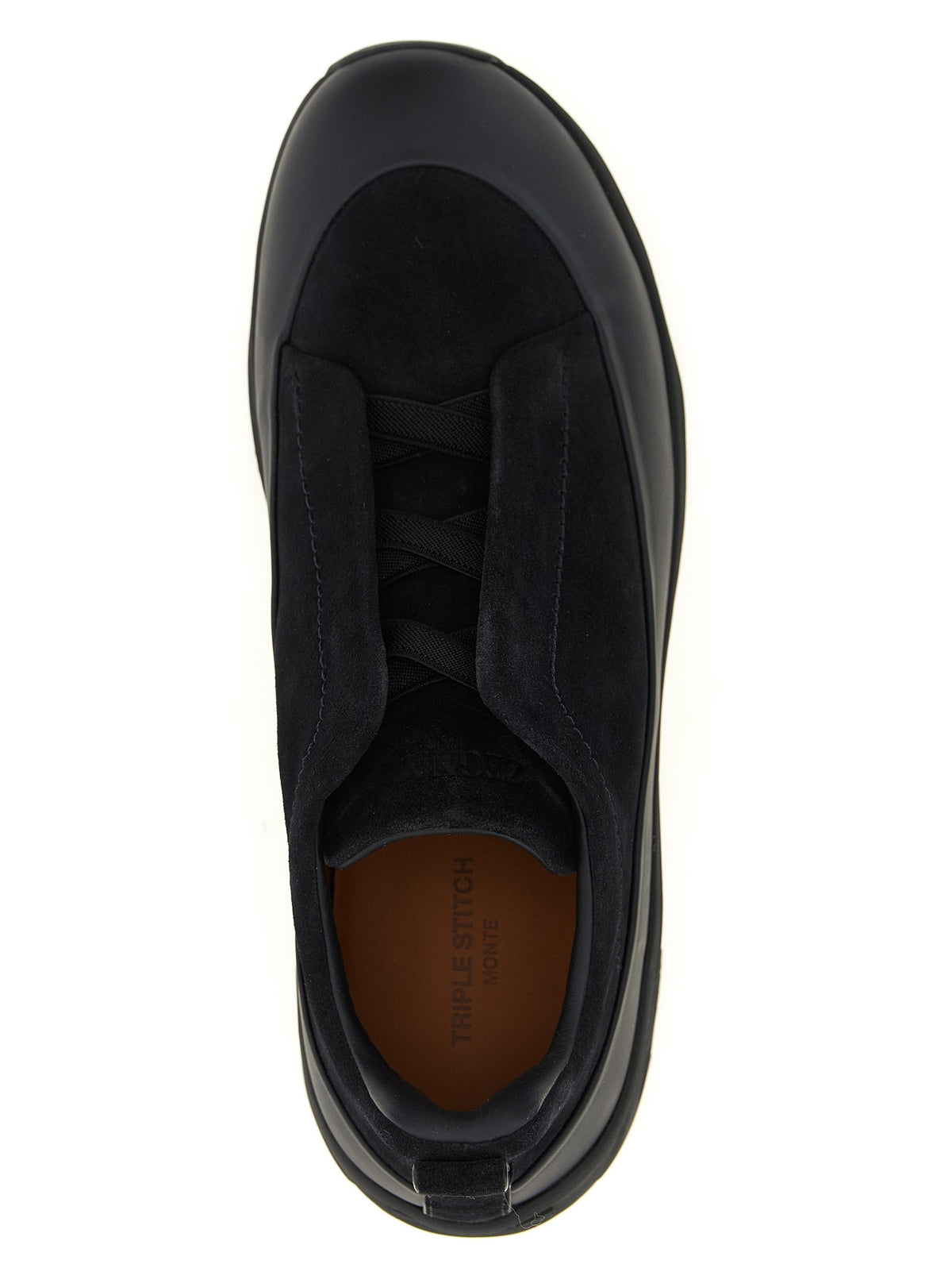 Zegna Triple Stitch Monte Sneakers Blue