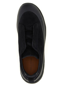 Zegna Triple Stitch Monte Sneakers Blue