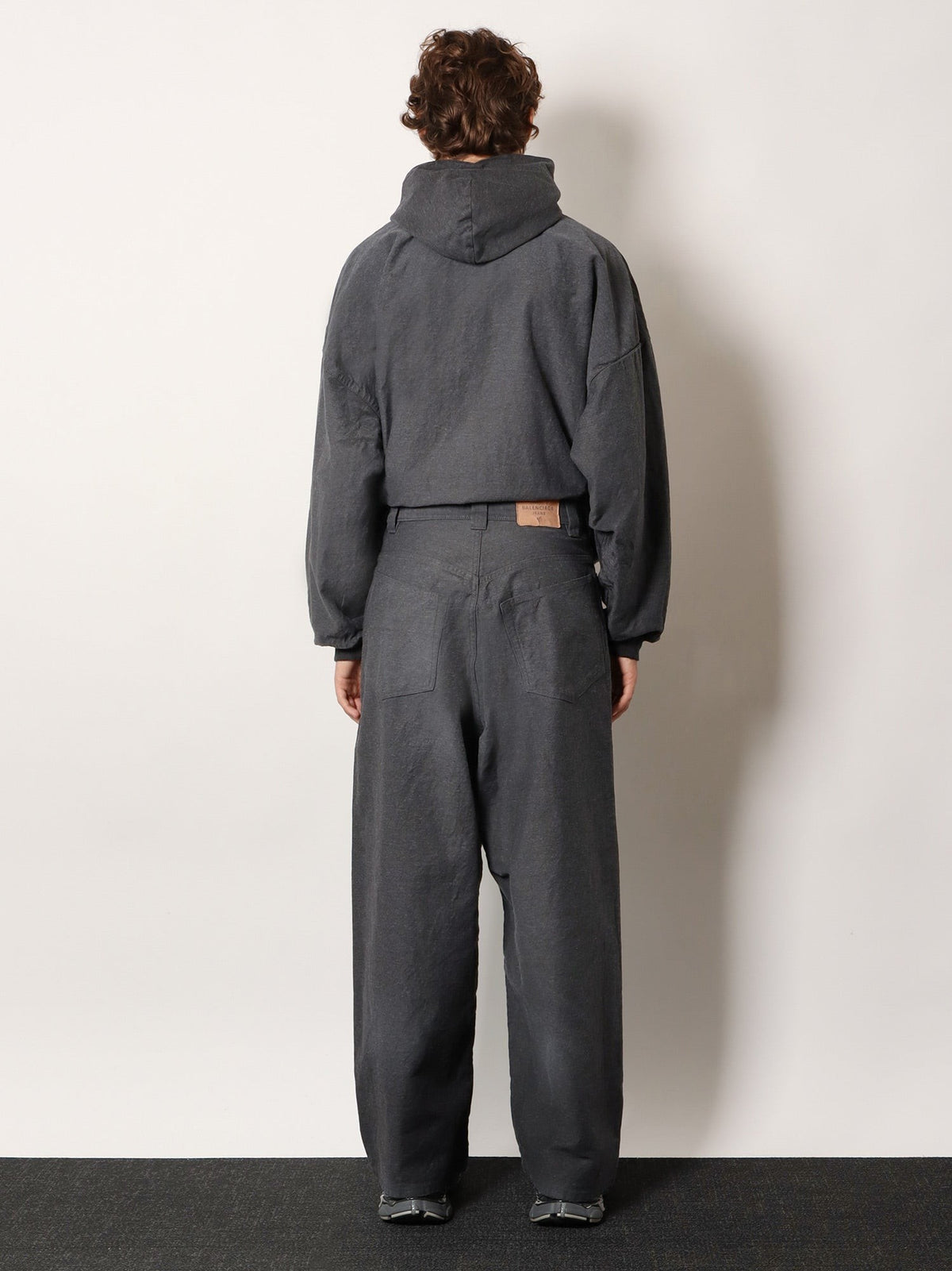Balenciaga Men's Trompe Loeil Denim Trousers White
