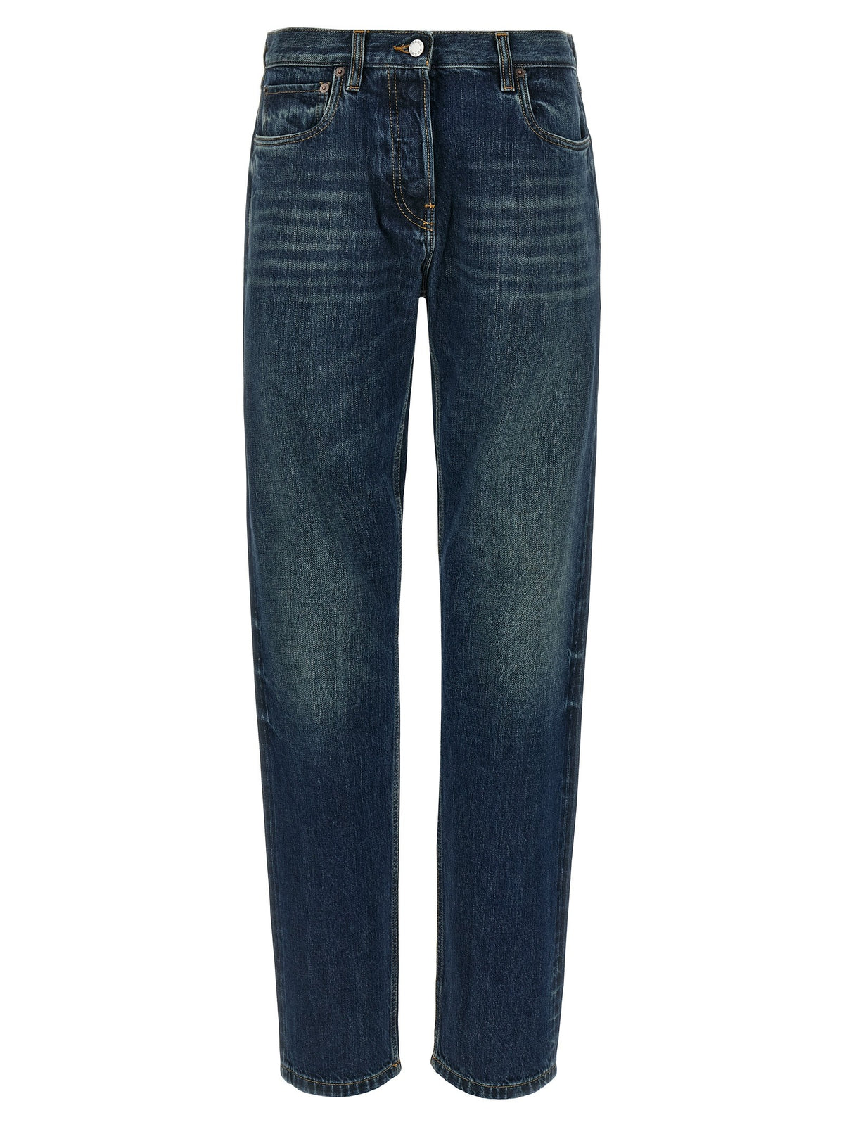 PRADA Trompe Loeil Heart Jeans Blue