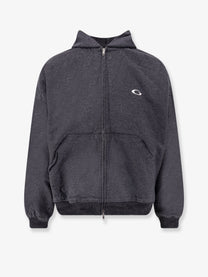 Balenciaga Men's Trompe Œil Hoodie Grey