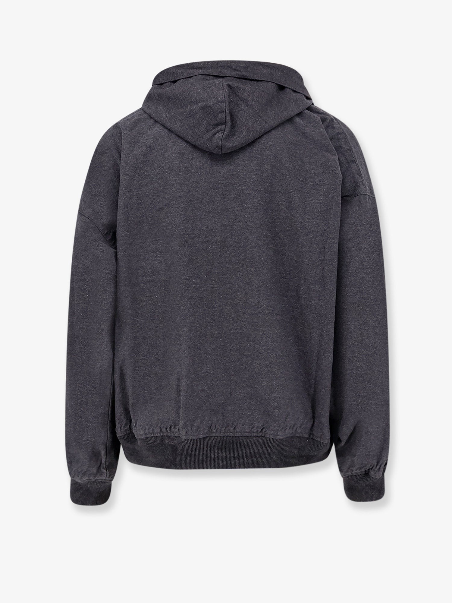 Balenciaga Men's Trompe Œil Hoodie Grey
