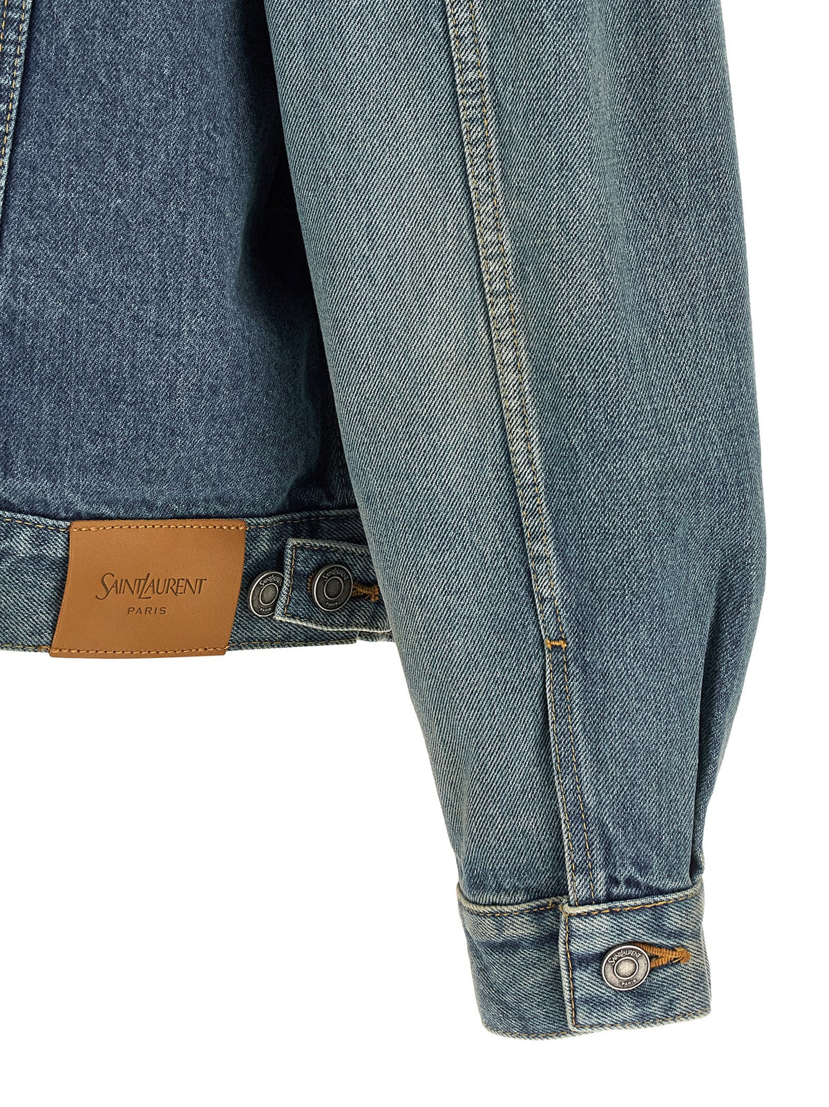 Saint Laurent Trucker Jacket Blue