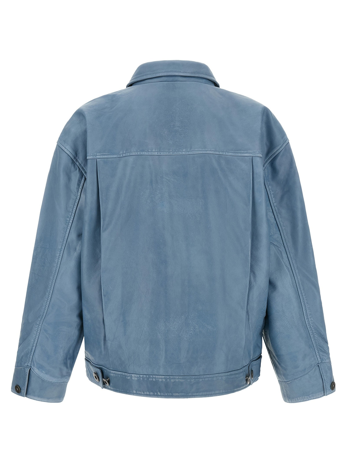 FOUND Trucker Pleats Jacket Blue, view 2