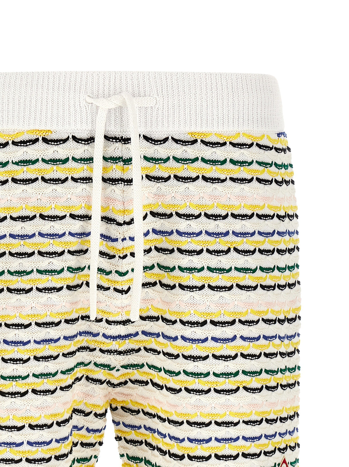 Casablanca Tuck Stitch Bermuda Shorts Gold