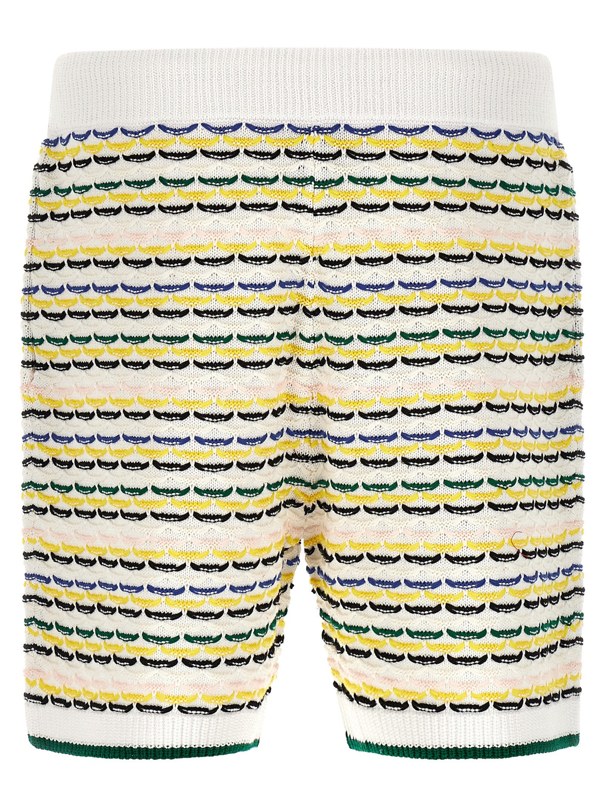 Casablanca Tuck Stitch Bermuda Shorts Gold