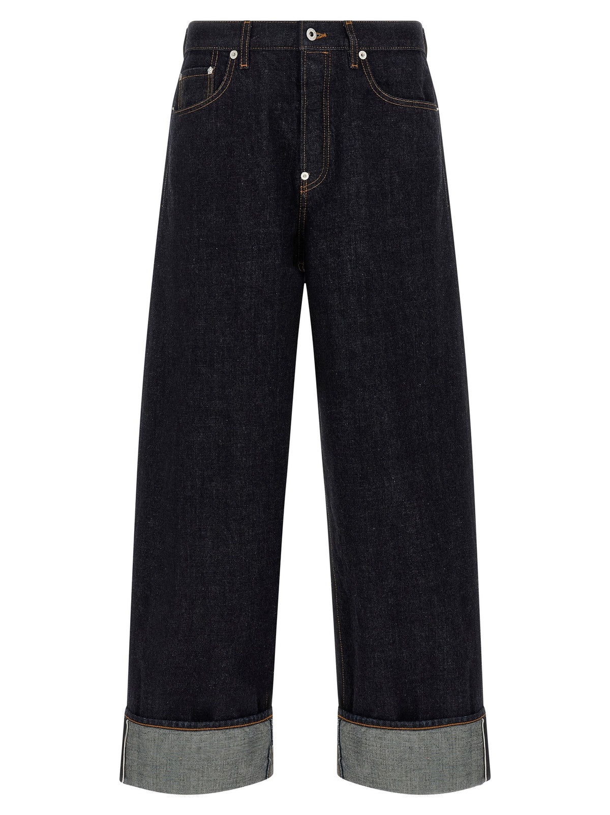 Kenzo Turn up Jeans Blue