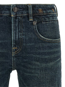 R13 Turn up Jeans Blue