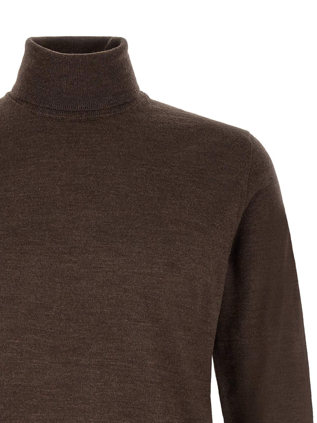 Zanone Turtle Neck Sweater Brown