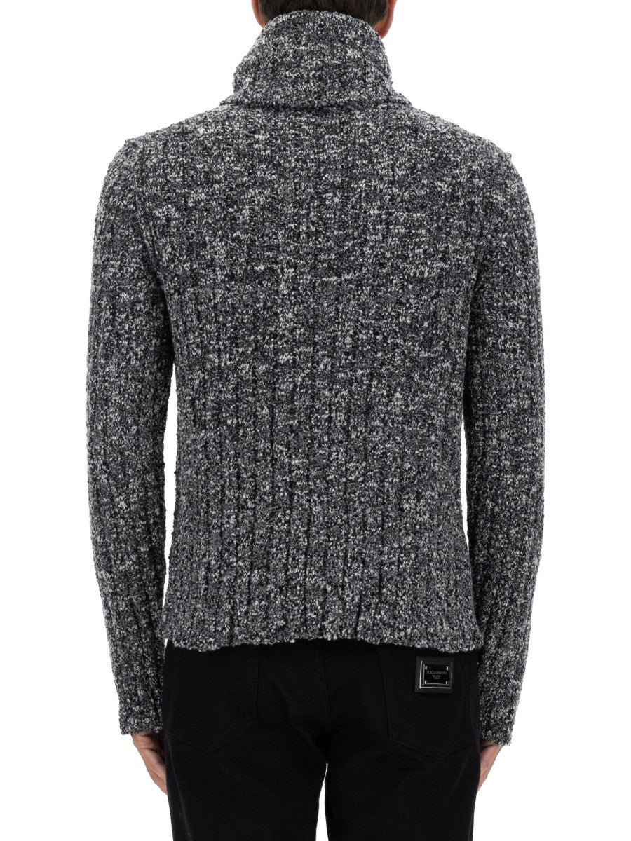 Dolce &amp; Gabbana Men's Turtleneck Pullover Grey