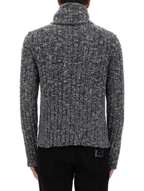 Dolce &amp; Gabbana Men's Turtleneck Pullover Grey