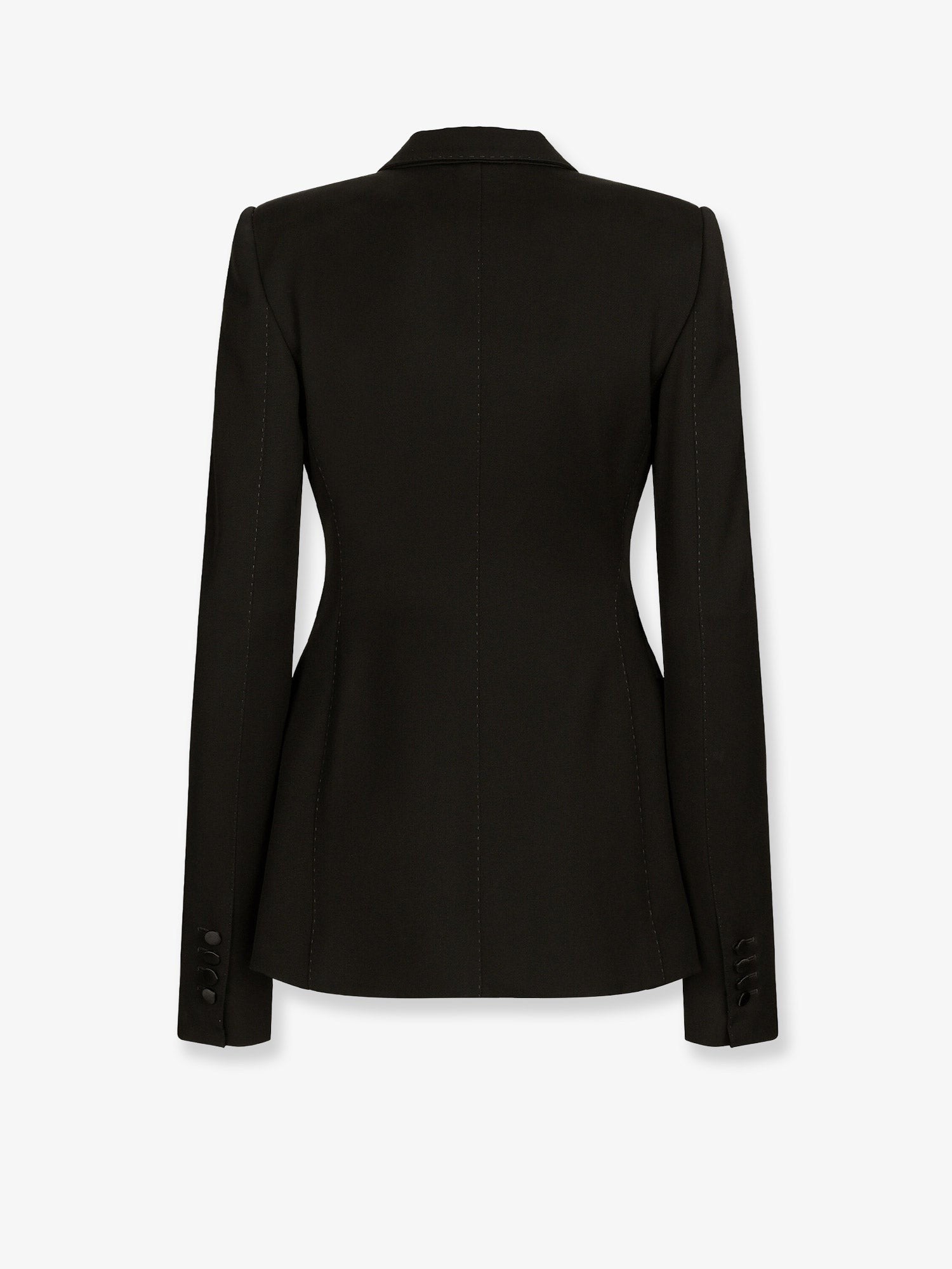 Dolce &amp; Gabbana Women's Tuxedo Virgin Wool and Silk Blazer Black