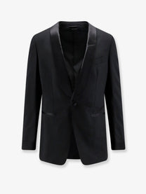 Tom Ford Men's Tuxedo Wool Blazer Black