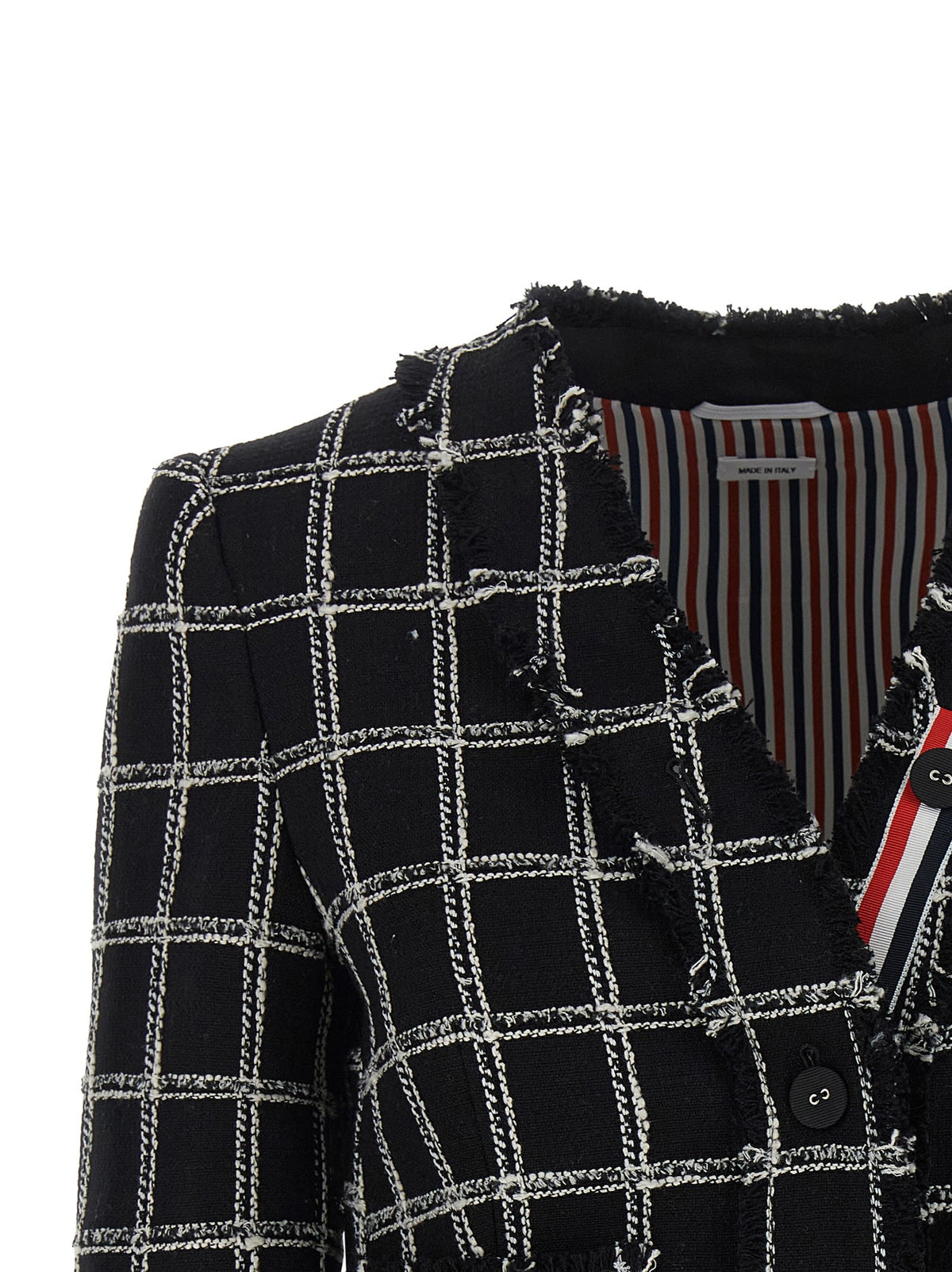 Thom Browne Tweed Blazer Gold