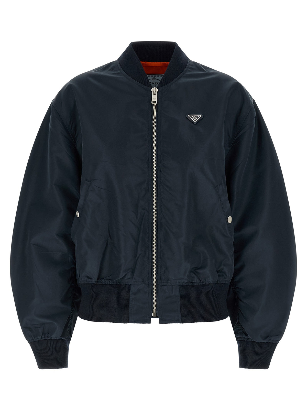 PRADA Twill Bomber Jacket Blue