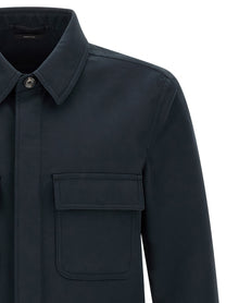 Tom Ford Twill Overshirt Blue