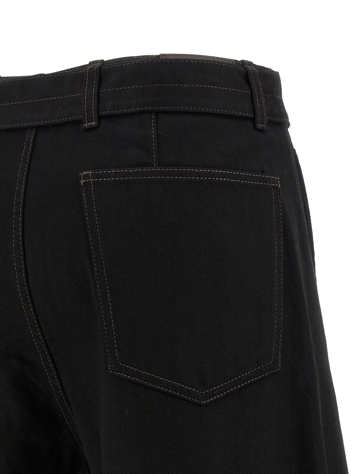 Lemaire Twisted Belted Jeans Black