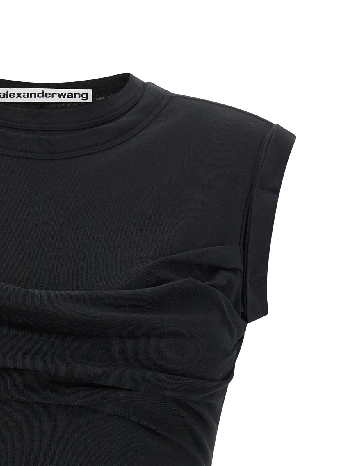 alexanderwang Twisted Bust Layered Dress Black