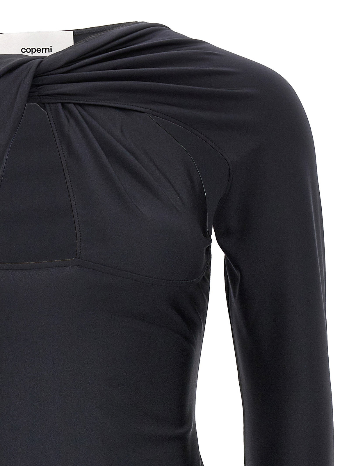 Coperni Twisted Cut Out Dress Black