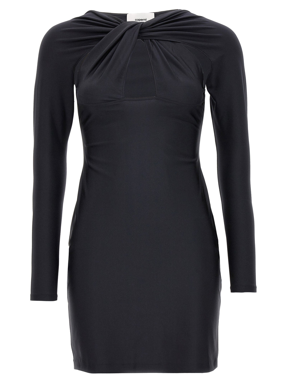 Coperni Twisted Cut Out Dress Black