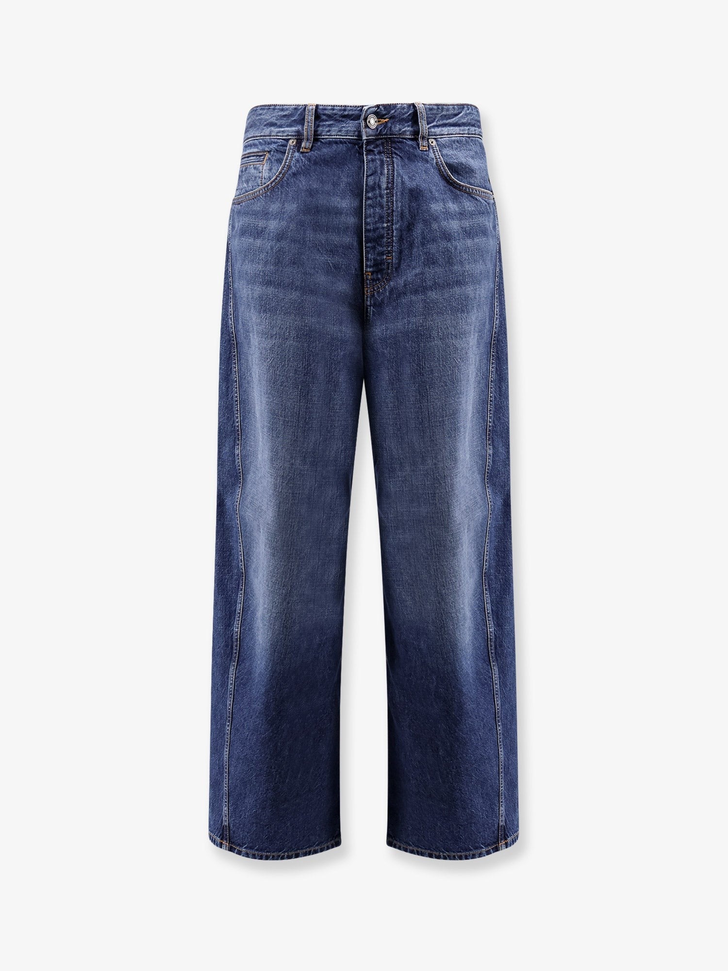 Givenchy Men's Twisted Stone Washed Denim Jeans Blue