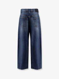 Givenchy Men's Twisted Stone Washed Denim Jeans Blue