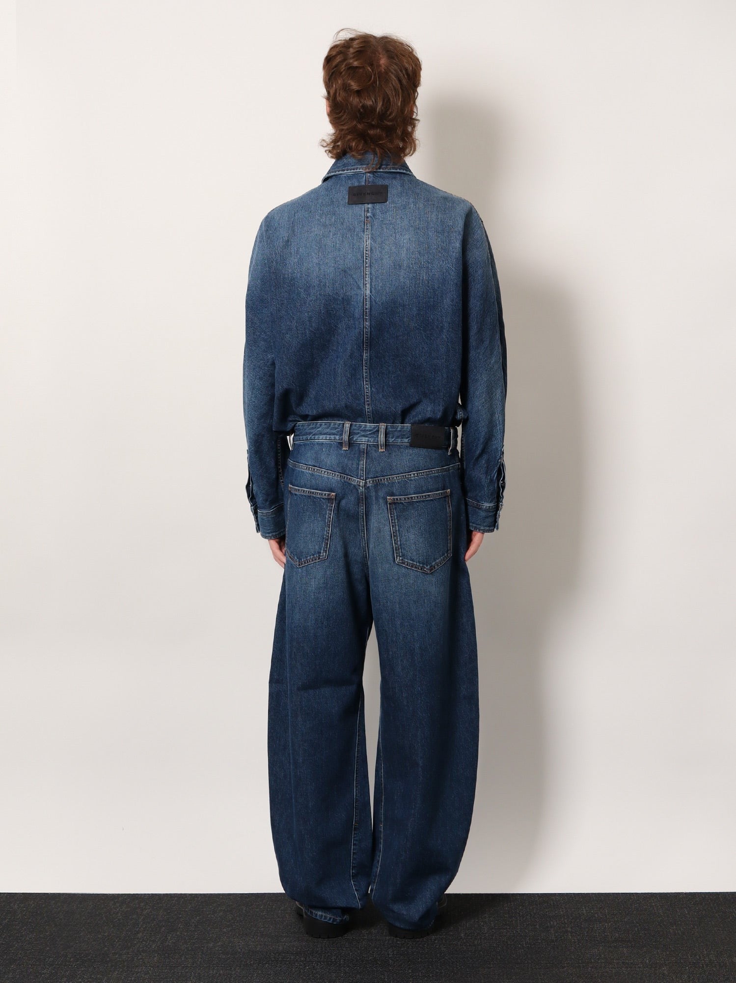 Givenchy Men's Twisted Stone Washed Denim Jeans Blue