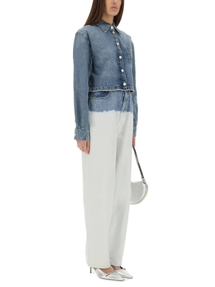 Moschino Jeans Women's Two Colour Jeans White