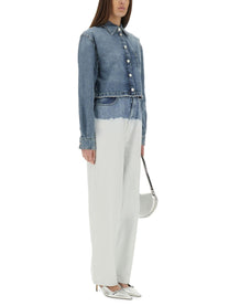 Moschino Jeans Women's Two Colour Jeans White