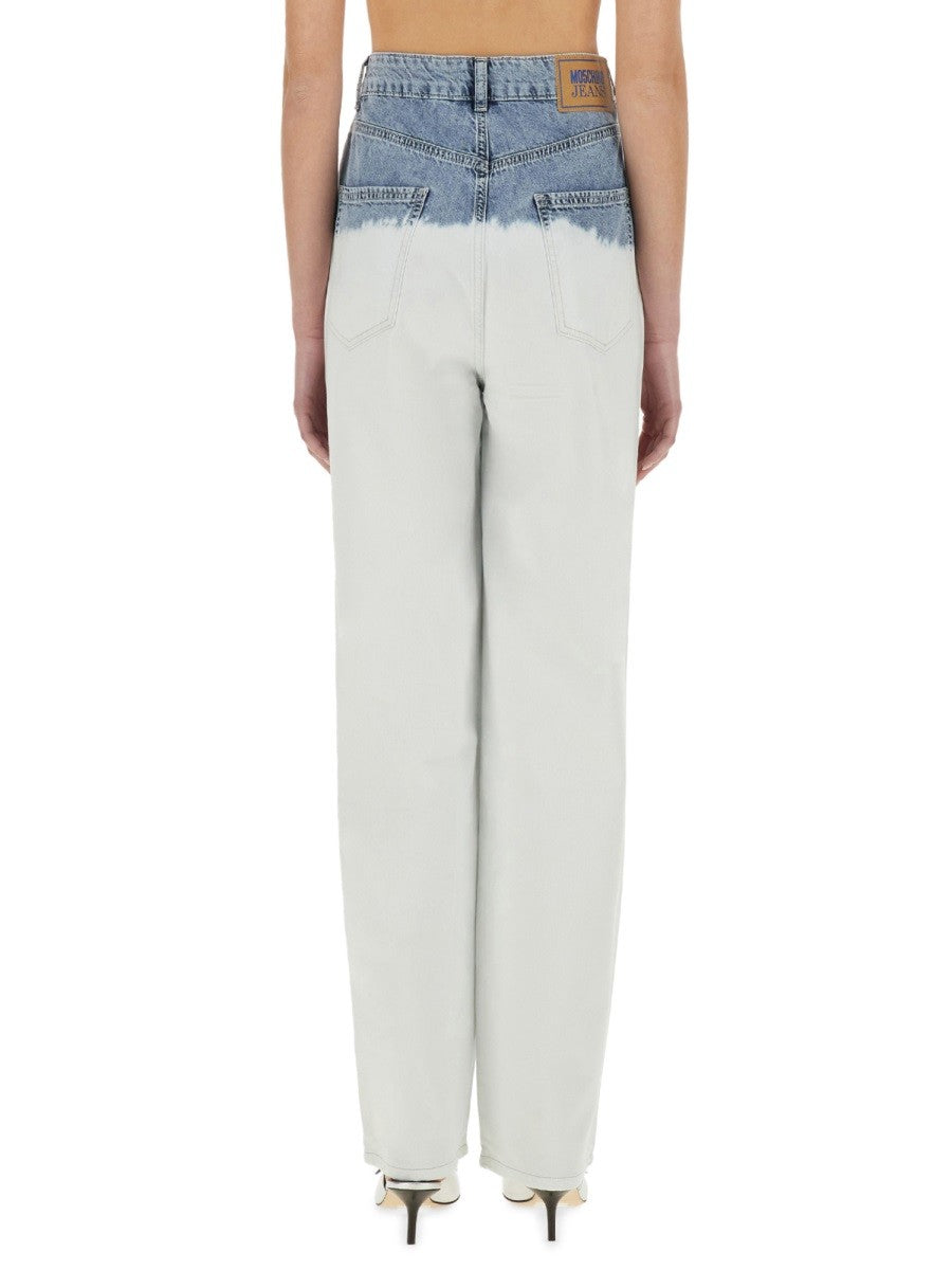 Moschino Jeans Women's Two Colour Jeans White
