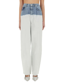 Moschino Jeans Women's Two Colour Jeans White