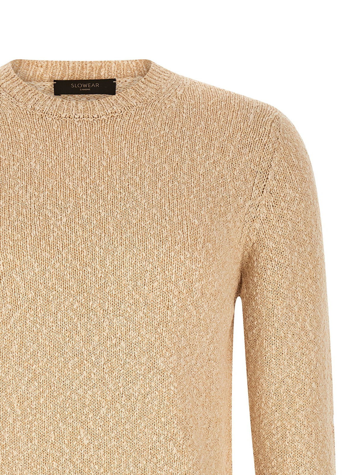 Zanone Two Tone Yarn Sweater Beige