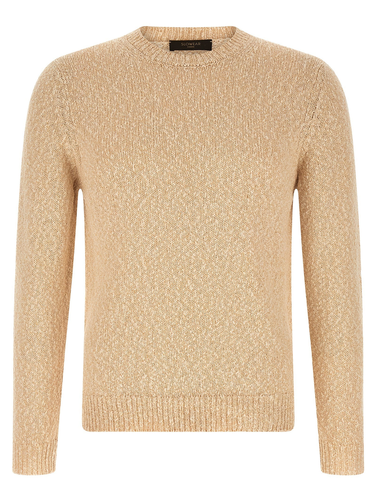 Zanone Two Tone Yarn Sweater Beige